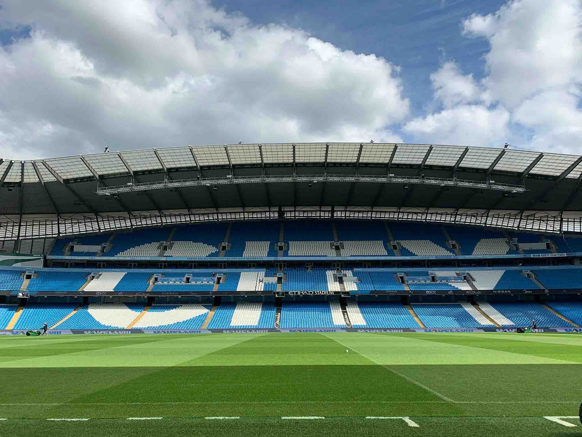 Manchester City pre-match build-up at the Etihad